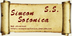 Simeon Sotonica vizit kartica